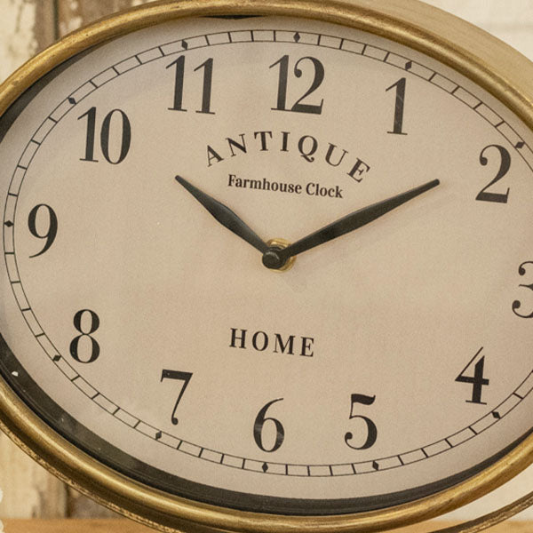 Rynx | Antique bronze table clock
