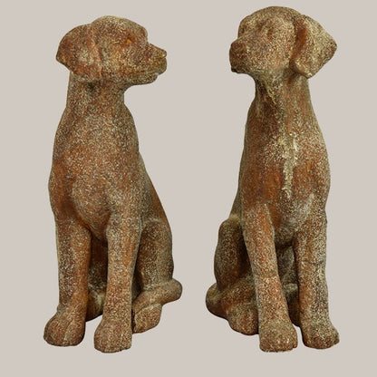 Rynx | Antique inspired dog statues, set of 2 | Choose your color