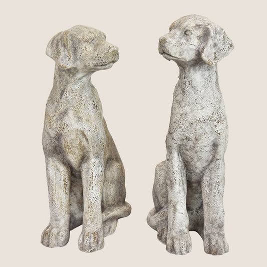 Rynx | Antique inspired dog statues, set of 2 | Choose your color
