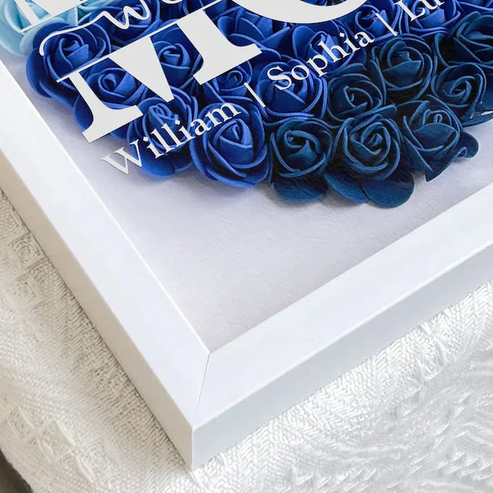 Rynx | Personal Flower Heart with Name – Unique Gift for Mother's Day