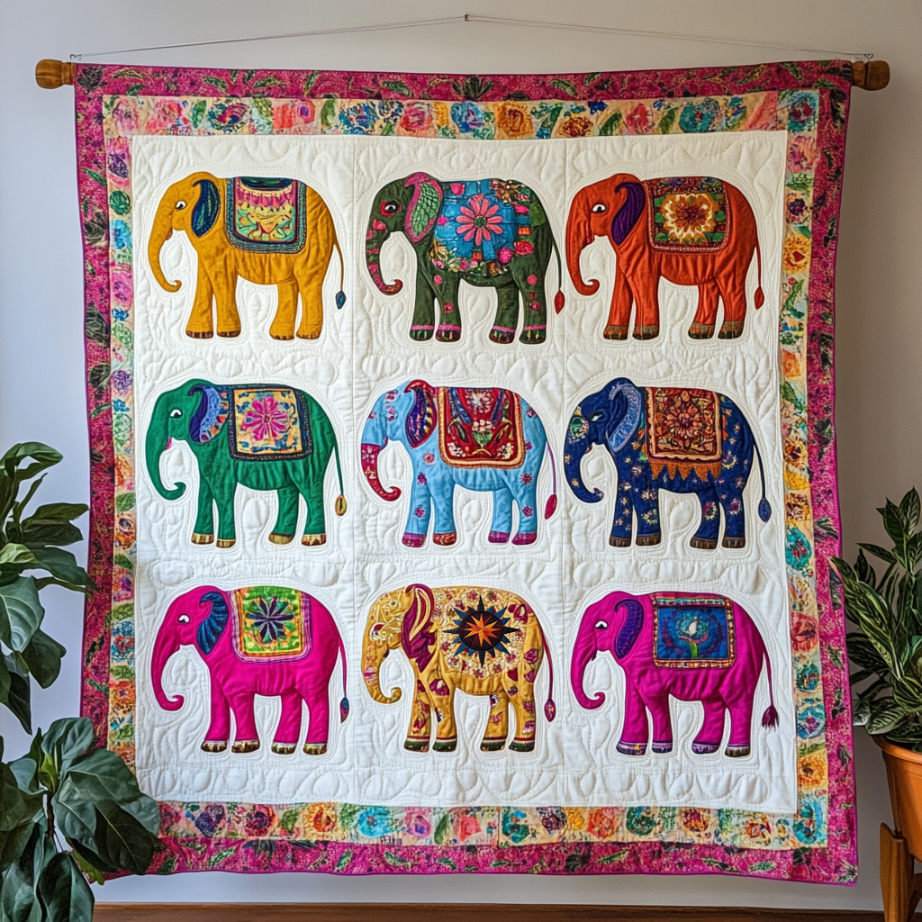 Rynx | Joyful Elephants Blanket
