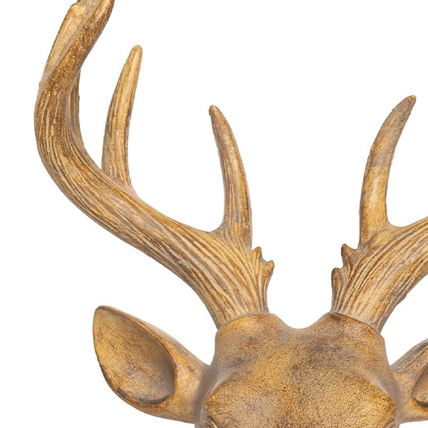 Rynx | Antique gold deer head symbol