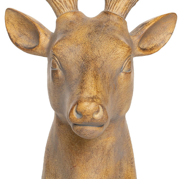 Rynx | Antique gold deer head symbol
