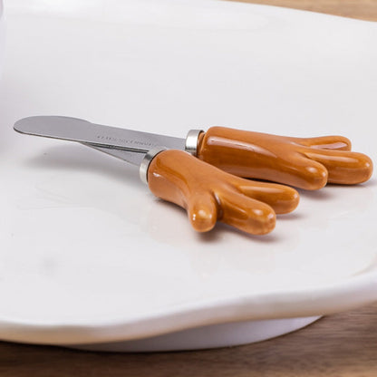 Rynx | Snowman Serving Plate with Dip Bowl and Spatula