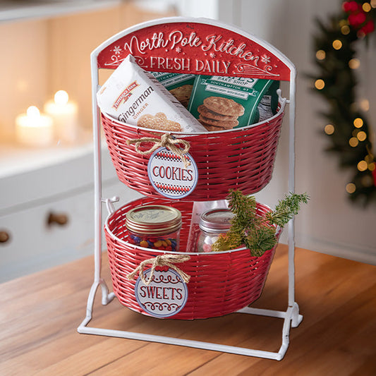 Rynx | North Pole Kitchen Layered Basket Stand