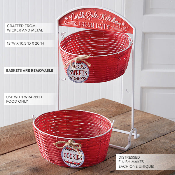 Rynx | North Pole Kitchen Layered Basket Stand
