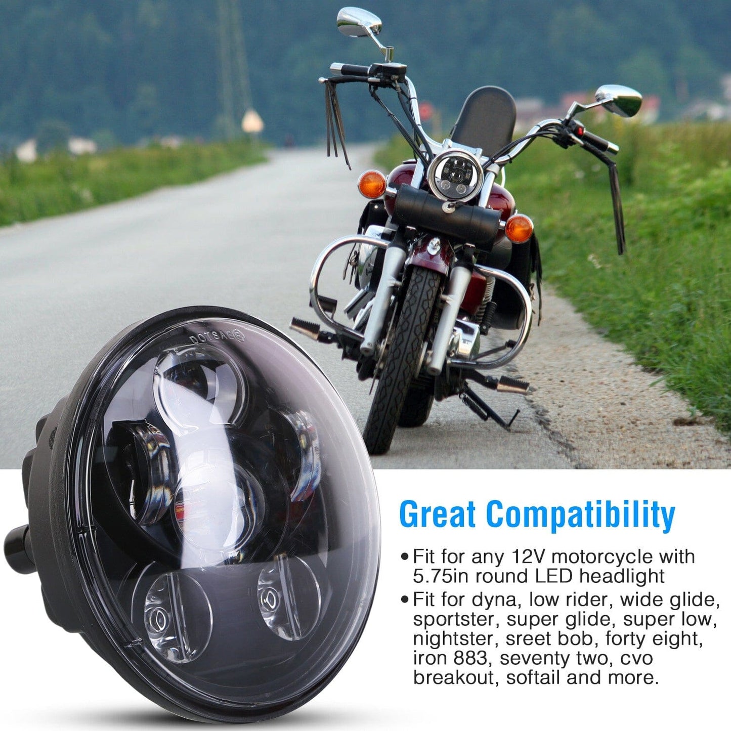 Rynx | 5.75-inch LED motorcycle light