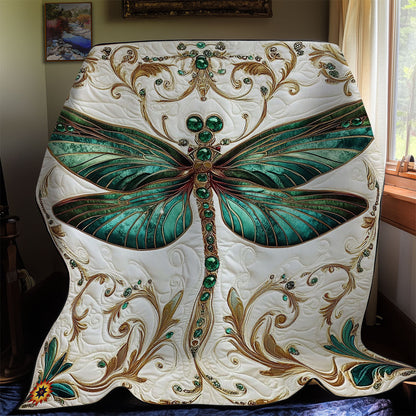 Rynx | Royal Green Dragonfly Quilt