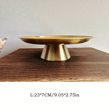 Rynx | SteelTray - Stainless Steel Large Serving Tray | For Fruit, Cakes & Snacks