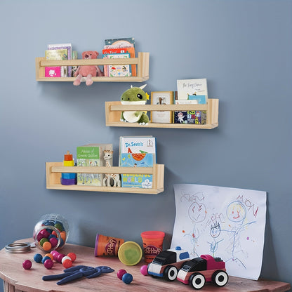Rynx | FloatShelf - Floating Wood Bookshelf for Living Room Decor