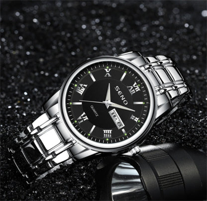 Rynx | Men's Luminous Waterproof Dual Calendar Mercury Watch
