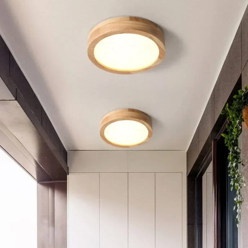 Rynx | Round Ceiling Lamp In Wood – Warmth And Style For Any Interior