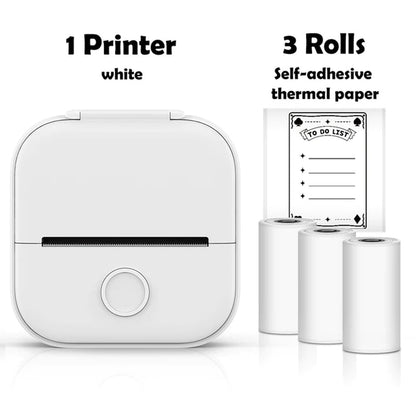 Rynx | T02 Portable Mini Wireless Thermal Pocket Printer Self-Adhesive Stickers Used for DIY, Journal Stickers Portable Printer