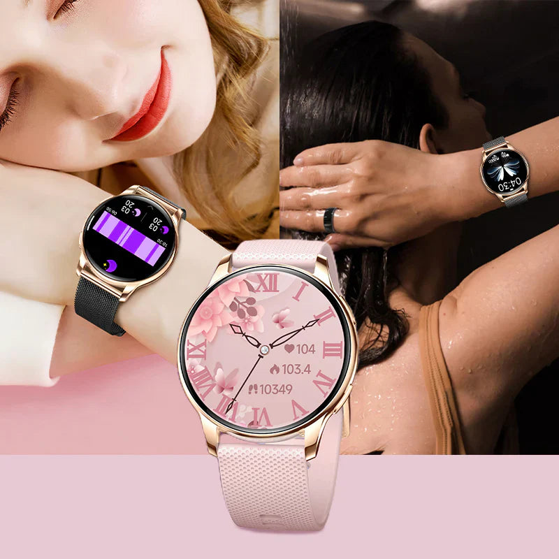 Rynx | Smartwatch with HD display, Bluetooth call, heart & sleep monitor, IP68 waterproof, Android/iOS