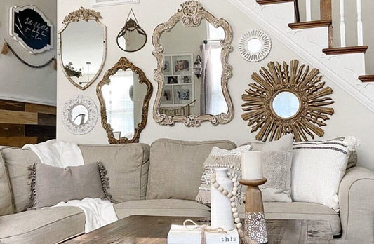 Rynx | Antique Gold Sunbeam Mirror