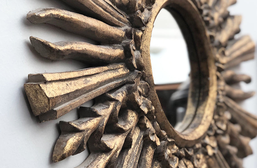 Rynx | Antique Gold Sunbeam Mirror