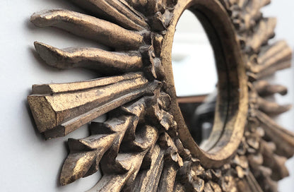 Rynx | Antique Gold Sunbeam Mirror