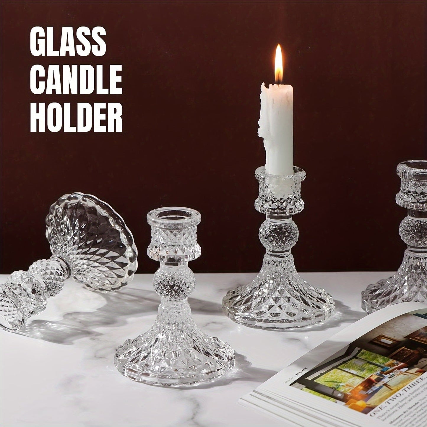 Rynx | Pink Crystal Chandeliers - Romantic Decoration for Christmas and Holidays