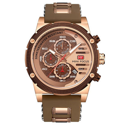Rynx | Men's Multifunctional Waterproof Quartz Watch Luminous Sports Watch