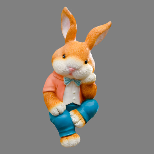 Rynx | WhimsiBunny – Sitting Rabbit Sculpture for Playful and Modern Desk or Shelf Decoration