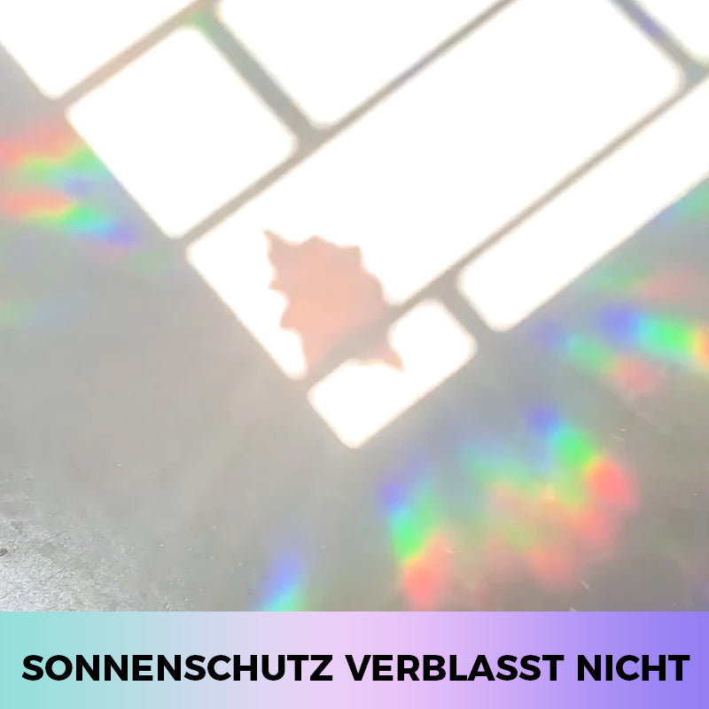 Rynx | PVC Colorful Adsorption Rainbow Glass Window Stickers, 6 pcs