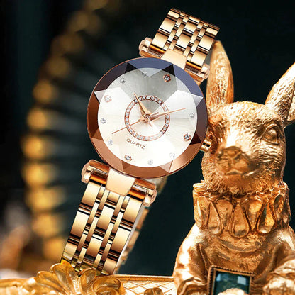 RYNX | Waterproof Women'S Watch With Starry Clear Diamond Dial