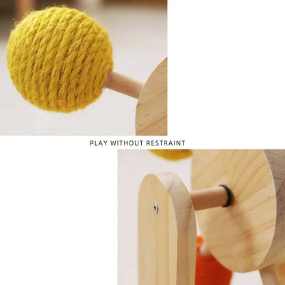 Rynx | Spin & Scratch Tower - Multifunctional Cat Scratching Post with Ferris Wheel