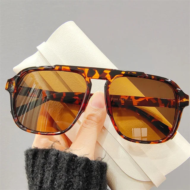 RYNX | Sunglasses - Sporty Retro Look for Outdoors Leopard