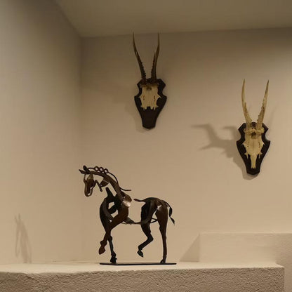 Rynx | Handmade Metal Horse Sculpture "Adonis"
