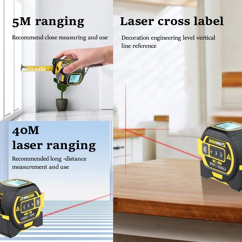 Rynx | 3-in-1 Infrared Laser Tape Measure