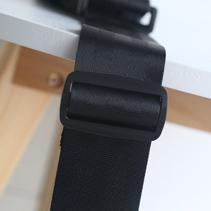 Rynx | Elastic Wide Black Guitar Strap