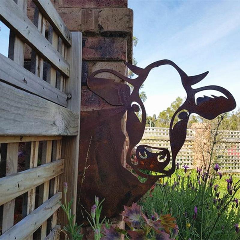 Rynx | Outdoor Garden Farm Spy Goat Metal Artwork Indoor Decor