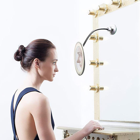 RYNX | Magnifying Makeup Mirror With Light Suitable For Makeup With High Precision