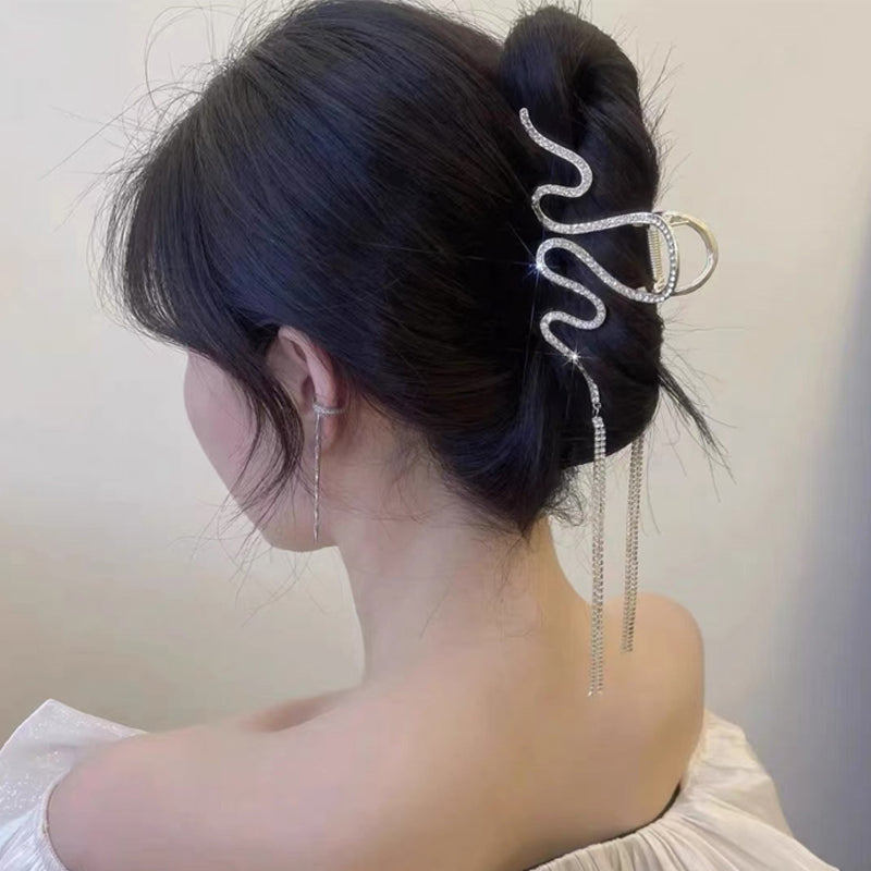 Rynx | Snake Hair Clip with Rhinestones