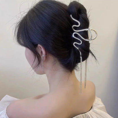 Rynx | Snake Hair Clip with Rhinestones