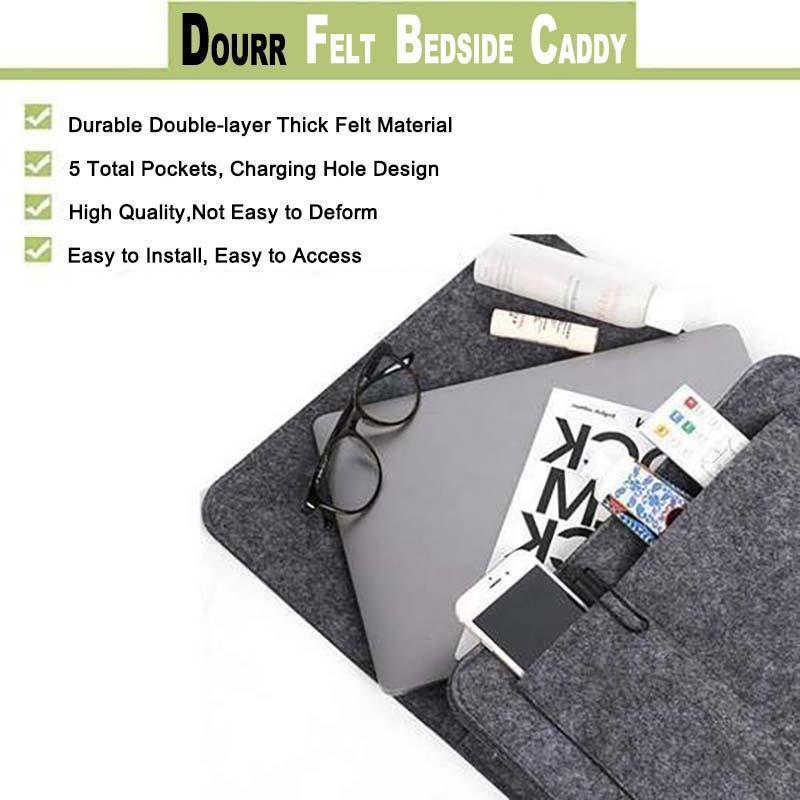Rynx | Sofa Nightstand Felt Storage Bag with Pockets Hanging Organizer