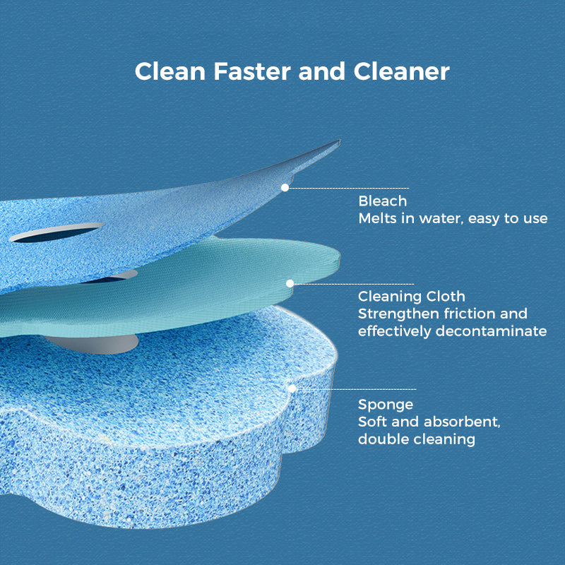 Rynx | Toilet Wall Kit, Disposable Toilet Cleaning System with 18 Refill Heads