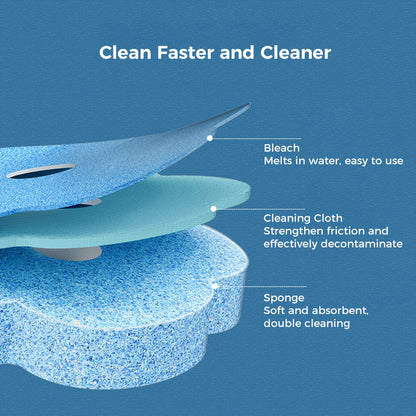 Rynx | Toilet Wall Kit, Disposable Toilet Cleaning System with 18 Refill Heads