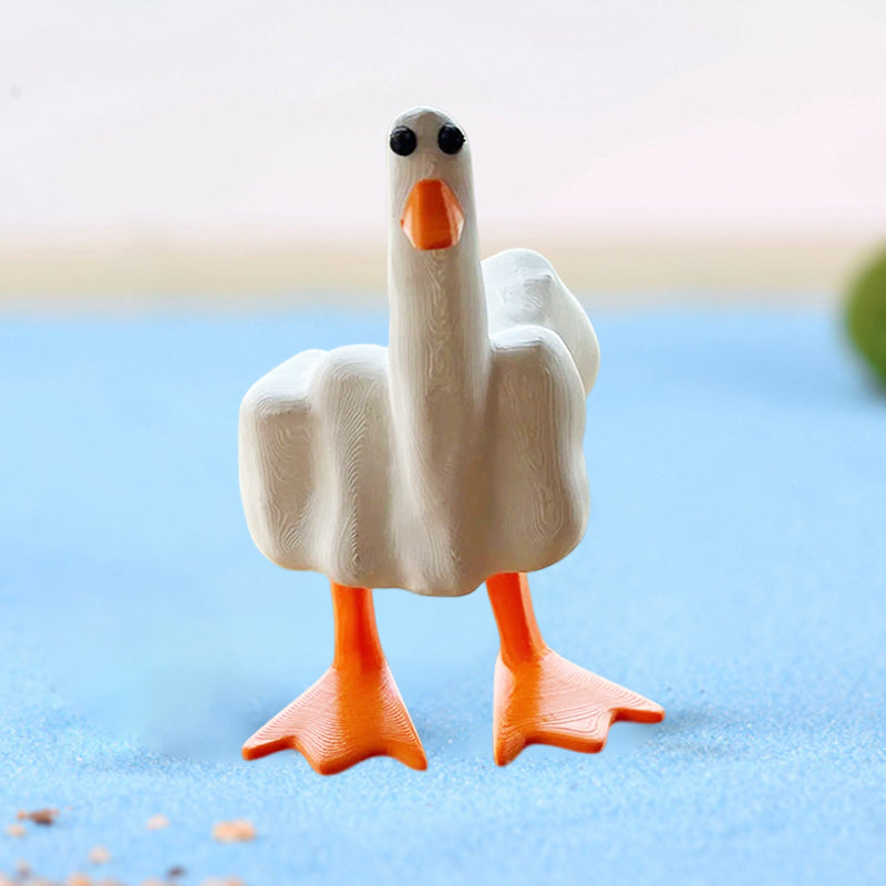 Rynx | Duck ornament in the shape of the middle finger