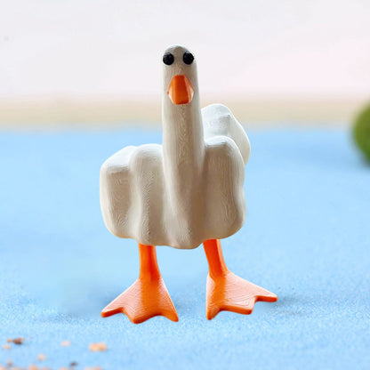 Rynx | Duck ornament in the shape of the middle finger