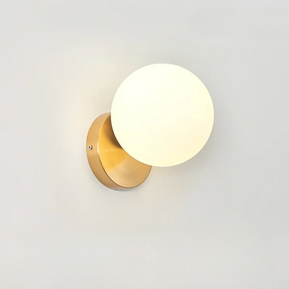 Rynx | GoldLicht - Modern Golden Wall Lamp With Glass Sphere