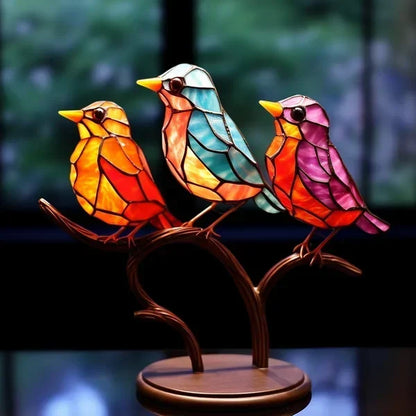 RYNX | Luxe bird figures made of colored glass - EleganBird
