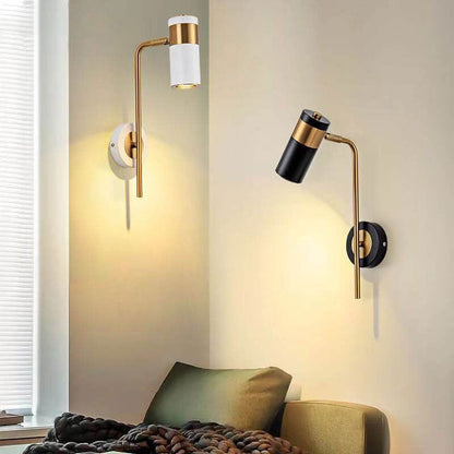 Rynx | Modern minimalist spotlight rotatable LED wall lamp made of iron
