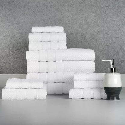 Rynx | 12-piece: Bibb Home Egyptian Cotton Towel Set
