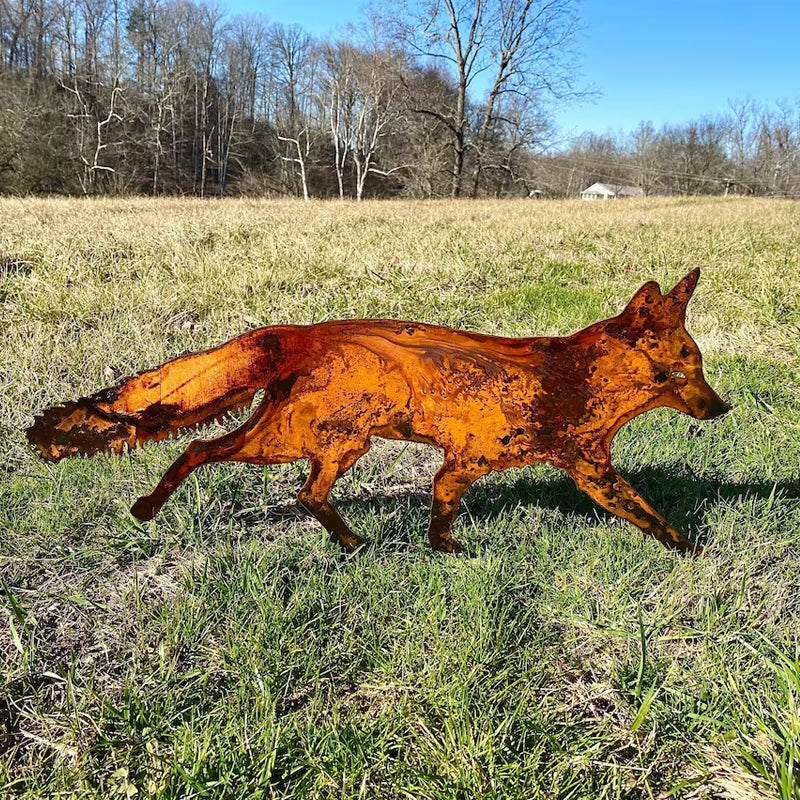 Rynx | Metal Fox Garden Decoration