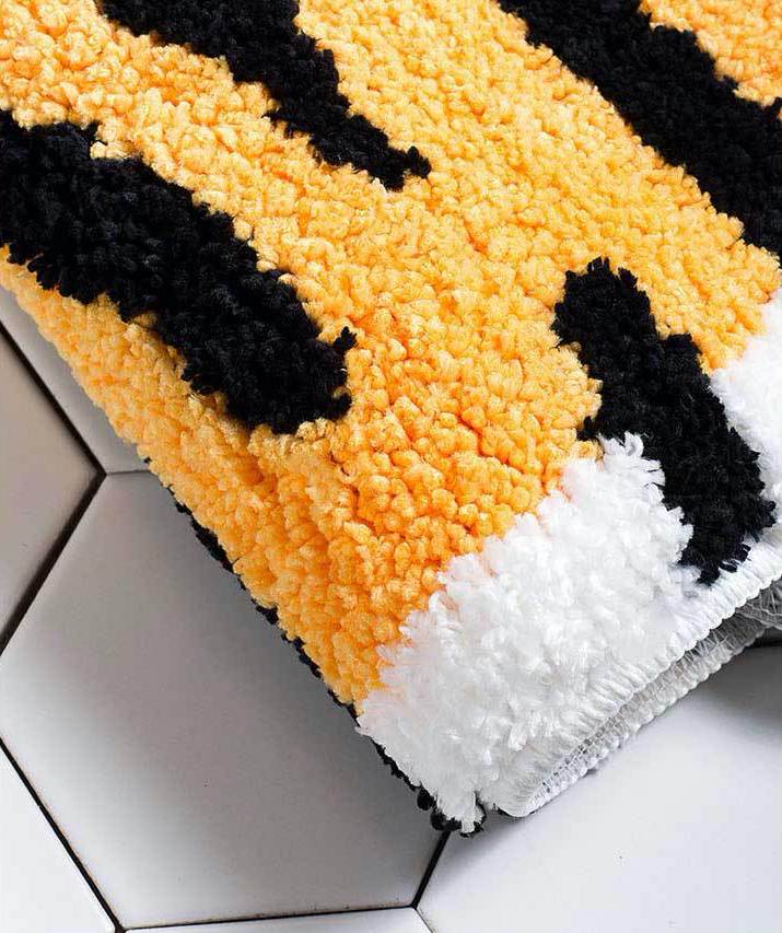Rynx | Cartoon Tiger Bathroom Rug Bedroom Rug, Cute Animal Soft Plush Water-absorbent Rug, Machine Washable