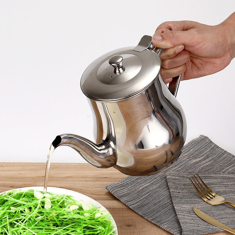 Rynx | Stainless Steel Oil Dispenser, Oil Dispenser with Removable Filter