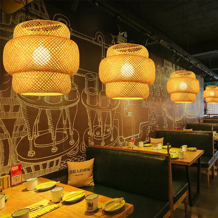 Rynx | Handcrafted Rattan Pendant Light - RayaLicht