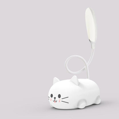 Rynx | Mini Cartoon Cat LED Eye Protection Reading Light USB Rechargeable Desk Lamp