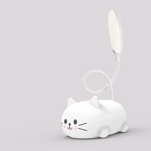 Rynx | Mini Cartoon Cat LED Eye Protection Reading Light USB Rechargeable Desk Lamp